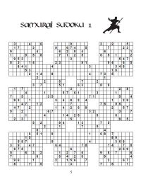 13-grid samurai sudoku interior