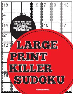 Killer sudoku large print