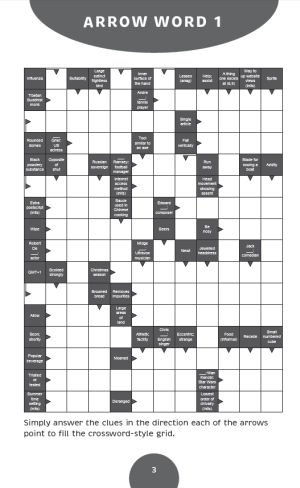arrowword puzzle example