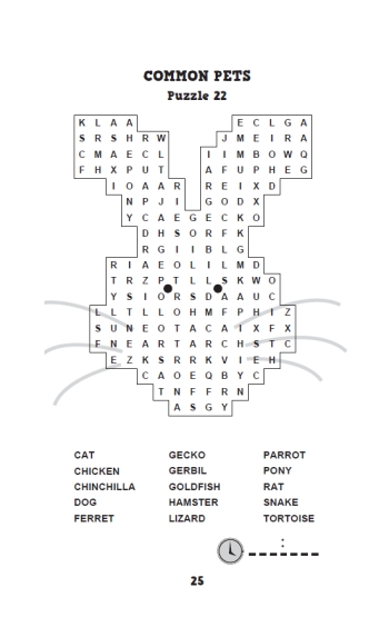 Kids' wordsearch interior