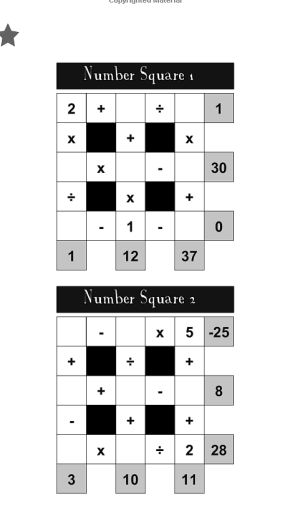 number squares interior
