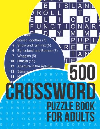 500 Crossword Puzzle Book for Adults
